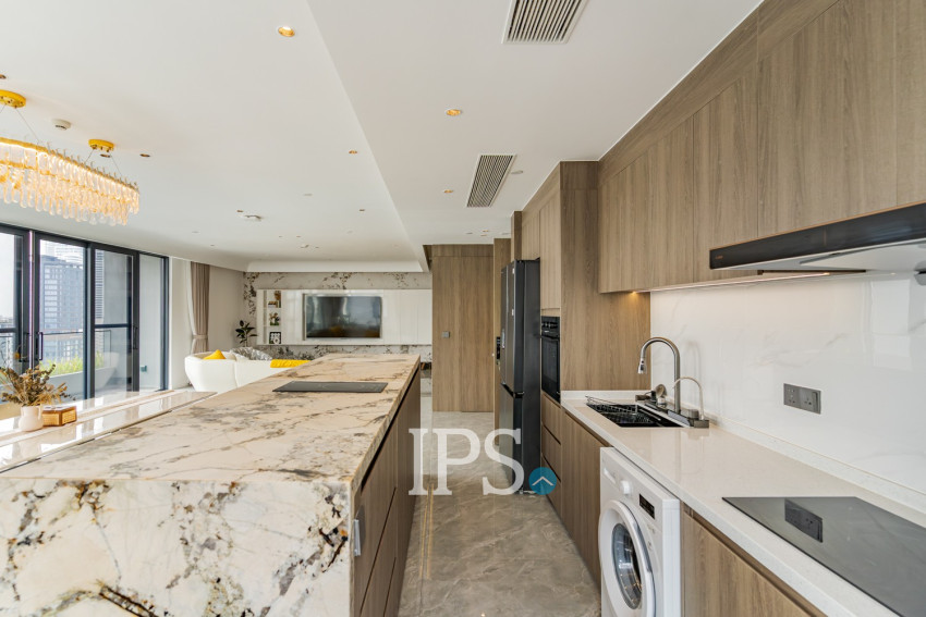 3 Bedroom Serviced Penthouse For Rent - Tonle Bassac, Phnom Penh