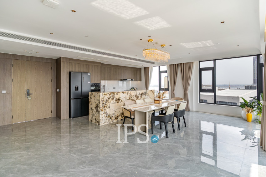 3 Bedroom Serviced Penthouse For Rent - Tonle Bassac, Phnom Penh