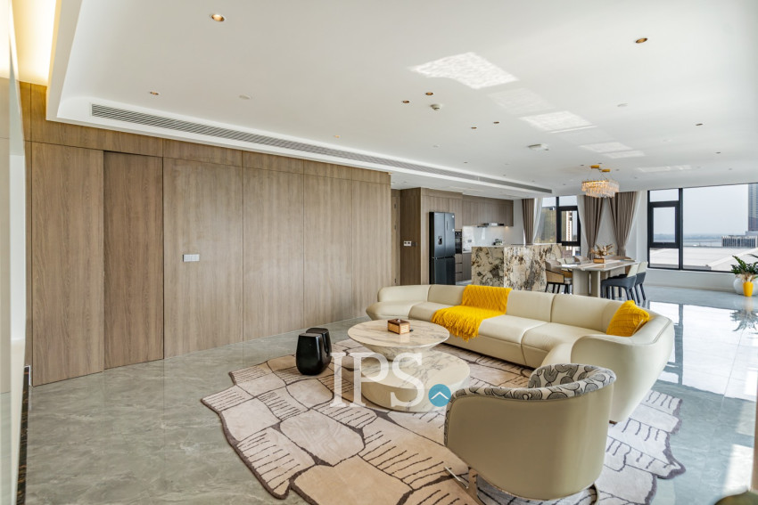 3 Bedroom Serviced Penthouse For Rent - Tonle Bassac, Phnom Penh
