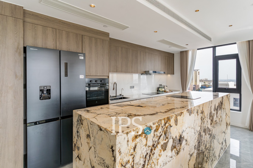 3 Bedroom Serviced Penthouse For Rent - Tonle Bassac, Phnom Penh