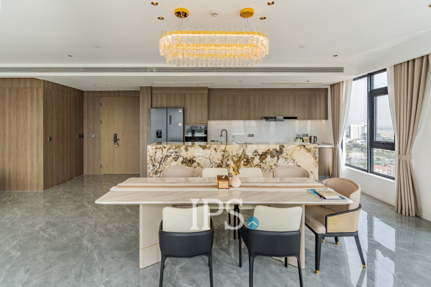 3 Bedroom Serviced Penthouse For Rent - Tonle Bassac, Phnom Penh