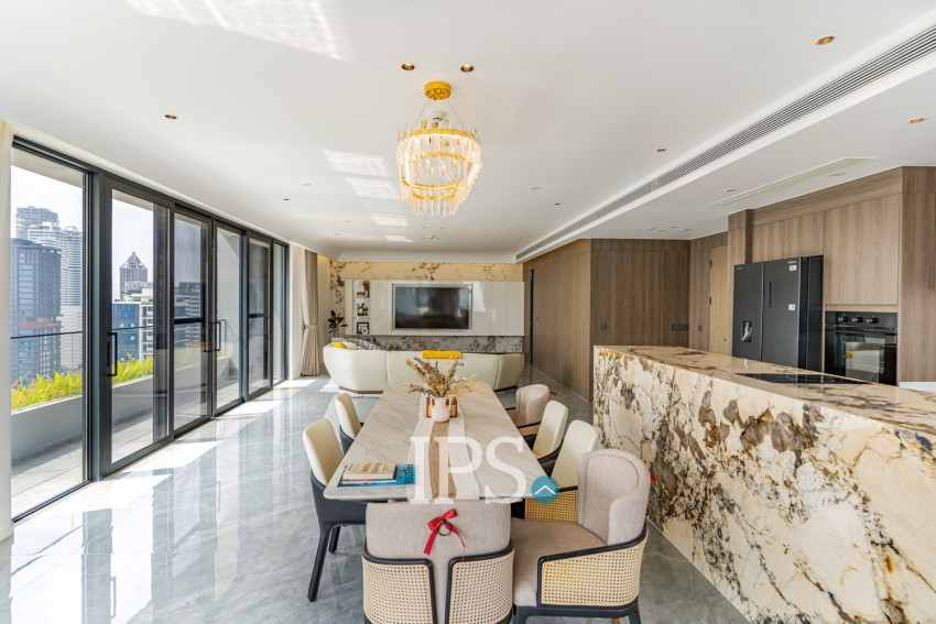 3 Bedroom Serviced Penthouse For Rent - Tonle Bassac, Phnom Penh