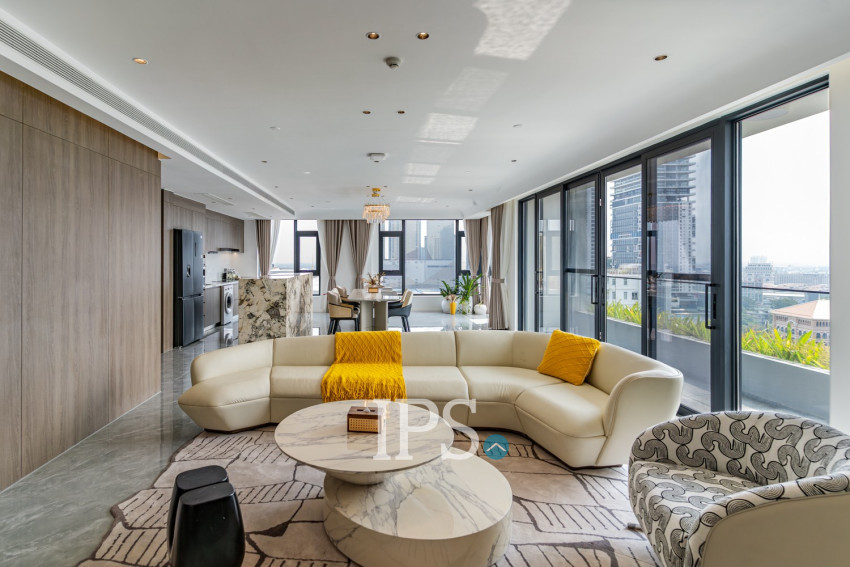 3 Bedroom Serviced Penthouse For Rent - Tonle Bassac, Phnom Penh