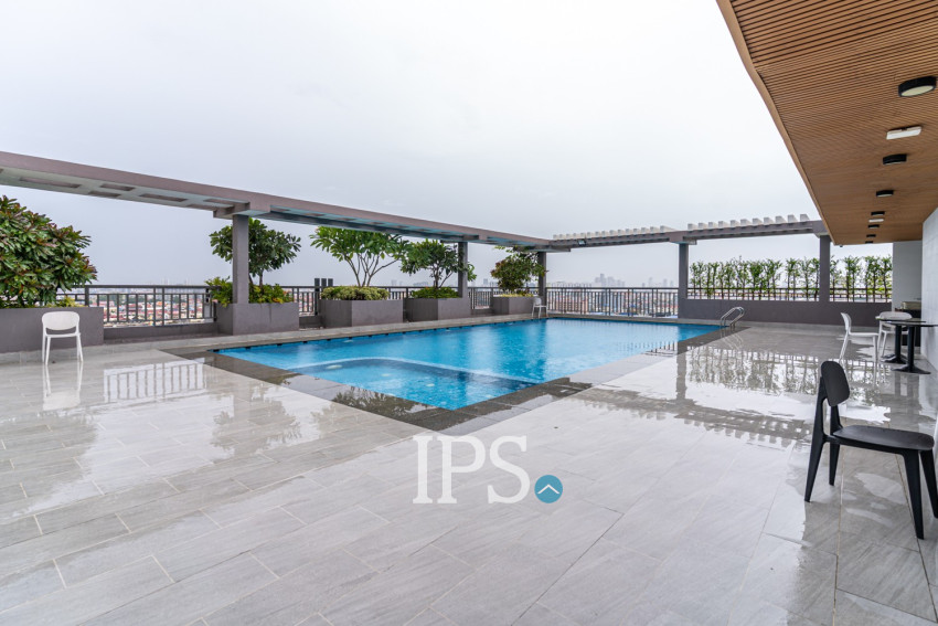 48 Sqm Studio Serviced Apartment For Rent - Tuek Thla, Phnom Penh