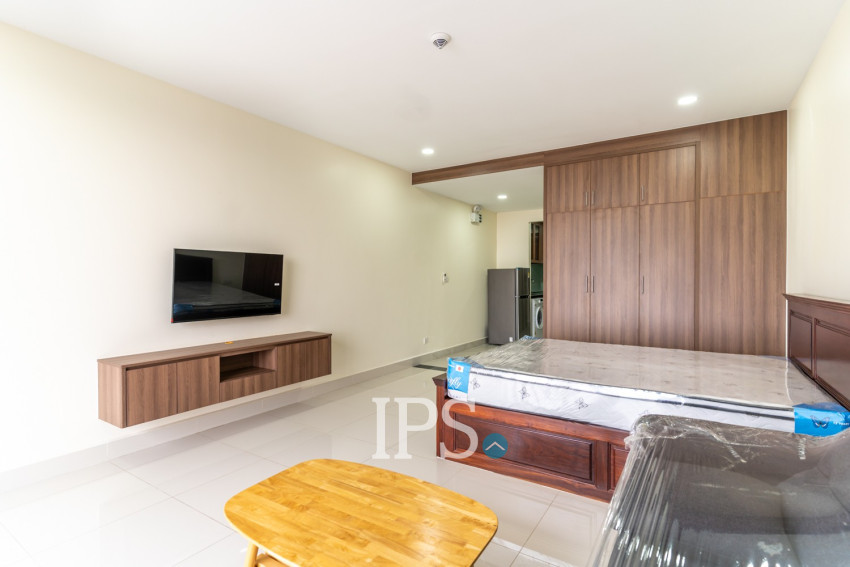 48 Sqm Studio Serviced Apartment For Rent - Tuek Thla, Phnom Penh