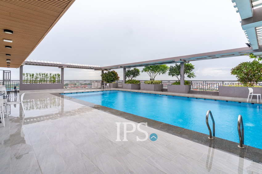 62 Sqm Studio Serviced Apartment For Rent - Tuek Thla, Phnom Penh