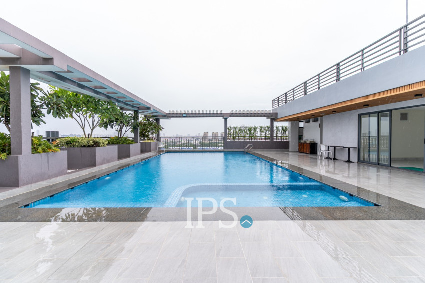 62 Sqm Studio Serviced Apartment For Rent - Tuek Thla, Phnom Penh