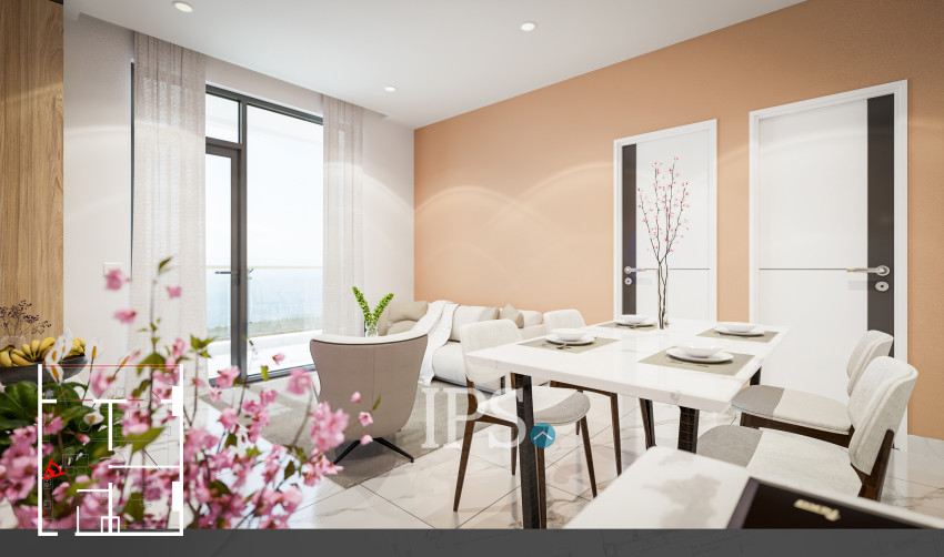 2 Bedroom Condo for Sale in Sihanoukville  LZ Sea View Premium