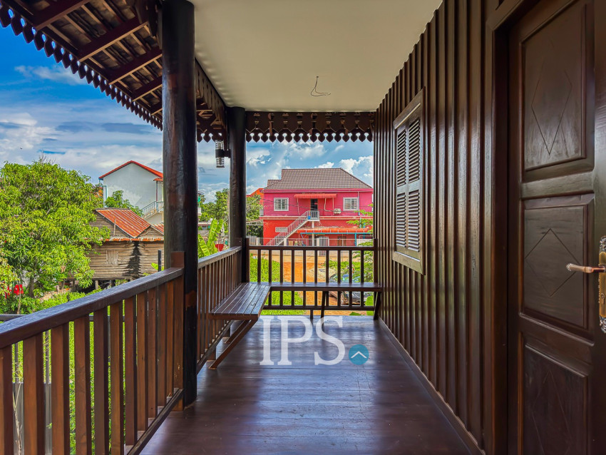 1 Bedroom Wooden House For Rent - Sala Kamreuk, Siem Reap