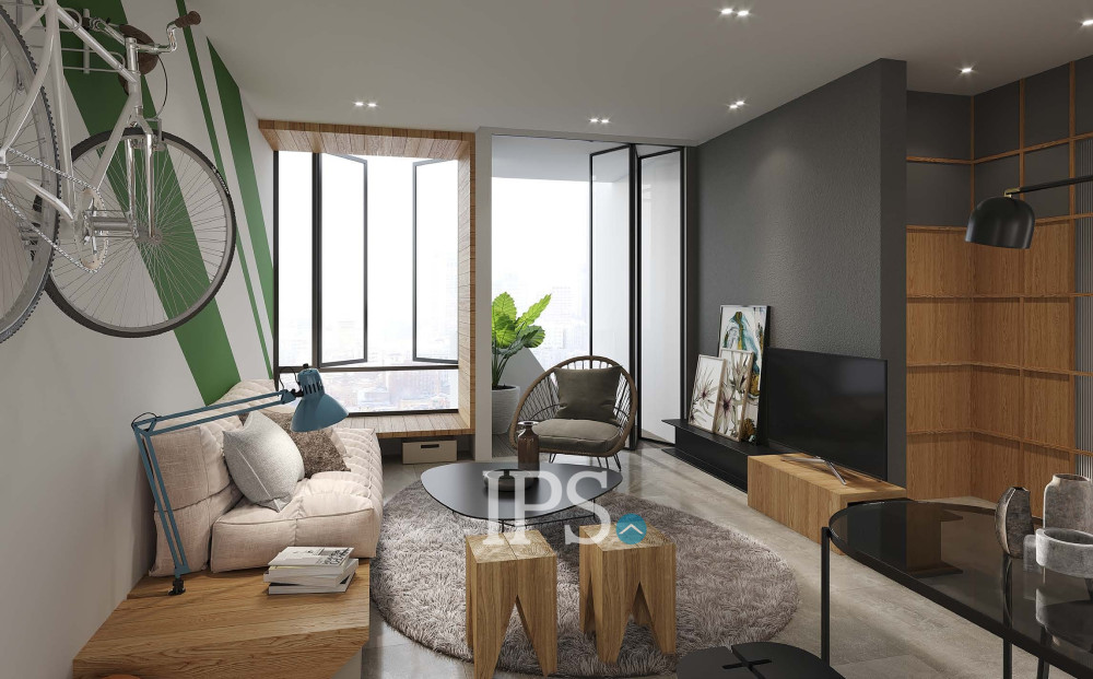 1 Bedroom Condo For Sale (Type A, B) - Odom Living, Tonle Bassac, Phnom Penh