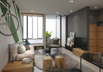 1 Bedroom Condo For Sale Type A-Odom Living, Tonle Bassac, Phnom Penh thumbnail