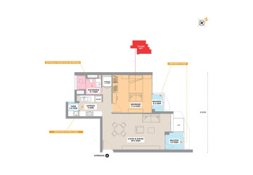 1 Bedroom Condo For Sale Type A-Odom Living, Tonle Bassac, Phnom Penh thumbnail