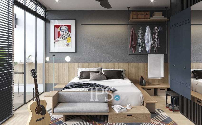 1 Bedroom Condo For Sale Type A-Odom Living, Tonle Bassac, Phnom Penh