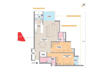 2 Bedroom Condo For Sale Type 2B-Odom Living, Tonle Bassac, Phnom Penh thumbnail