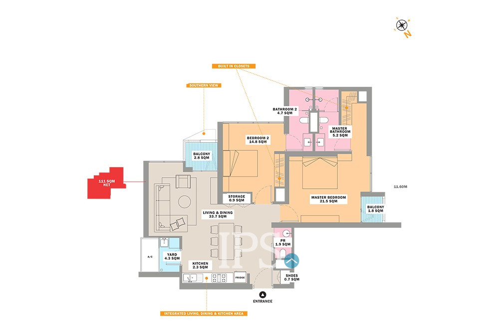 2 Bedroom Condo For Sale Type 2D-Odom Living, Tonle Bassac, Phnom Penh - Image 10 2 Bedroom Condo For Sale Type 2D-Odom Living, Tonle Bassac, Phnom Penh - Image 10