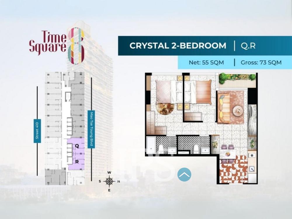16th Floor 2-Bedroom Condo for Sale – Time Square 8, Phnom Penh - Image 21