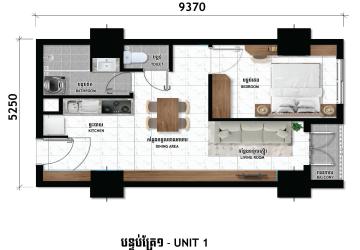 1 Bedroom Condo for Sale – TV Tower 1 Condominium, Phnom Penh photo 6