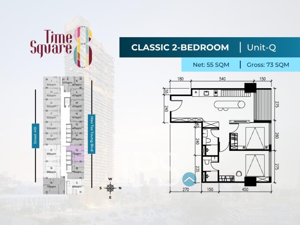 10th Floor 2-Bedroom Condo for Sale – Time Square 8, Phnom Penh - Image 15
