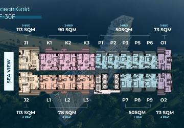 13th Floor 2 Bedroom Condos for Sale – Time Square 10 Ocean Gold Tower photo 5