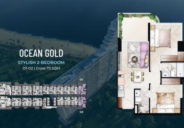 13th Floor 2 Bedroom Condos for Sale – Time Square 10 Ocean Gold Tower - Image 4