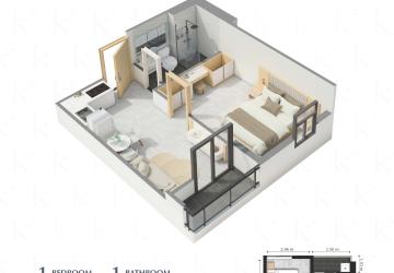 Type H 1-Bedroom Condo for Sale – Kingston Royale Condominium photo 6