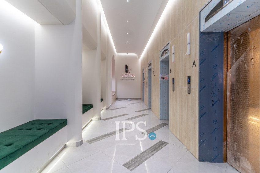 16th Floor Loft 1 Bedroom Condo For Sale - L Tower, Beoung Tumpun 2, Phnom Penh