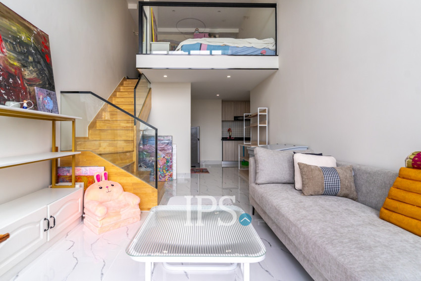 16th Floor Loft 1 Bedroom Condo For Sale - L Tower, Beoung Tumpun 2, Phnom Penh