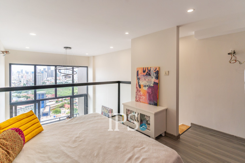 16th Floor Loft 1 Bedroom Condo For Sale - L Tower, Beoung Tumpun 2, Phnom Penh