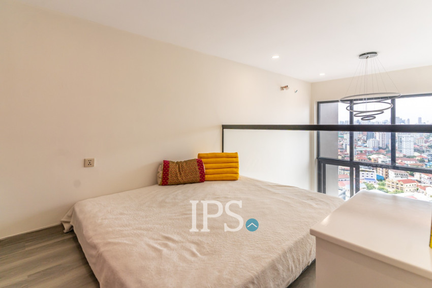 16th Floor Loft 1 Bedroom Condo For Sale - L Tower, Beoung Tumpun 2, Phnom Penh