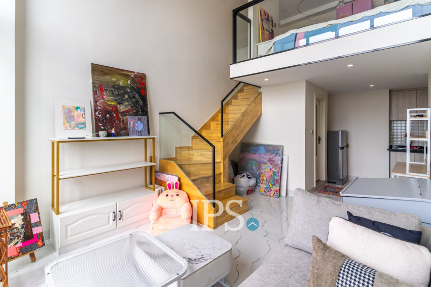 16th Floor Loft 1 Bedroom Condo For Sale - L Tower, Beoung Tumpun 2, Phnom Penh