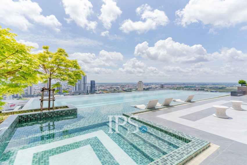 16th Floor Loft 1 Bedroom Condo For Sale - L Tower, Beoung Tumpun 2, Phnom Penh