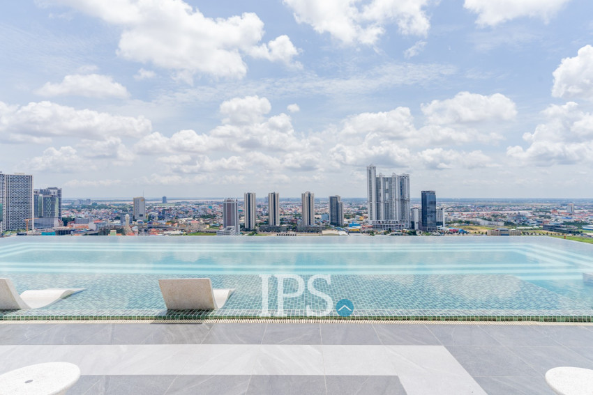 16th Floor Loft 1 Bedroom Condo For Sale - L Tower, Beoung Tumpun 2, Phnom Penh