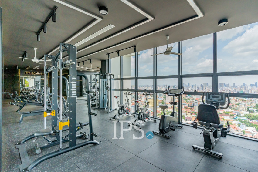 16th Floor Loft 1 Bedroom Condo For Sale - L Tower, Beoung Tumpun 2, Phnom Penh