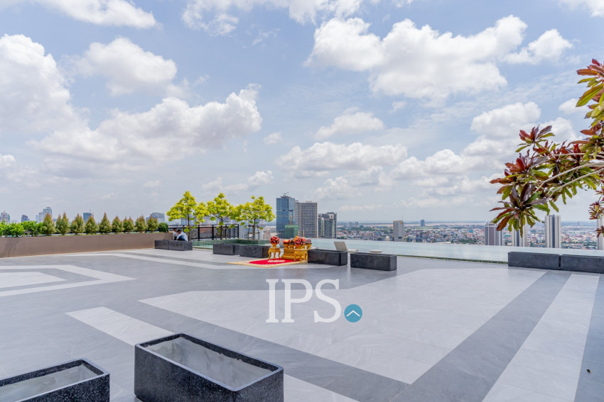 16th Floor Loft 1 Bedroom Condo For Sale - L Tower, Beoung Tumpun 2, Phnom Penh