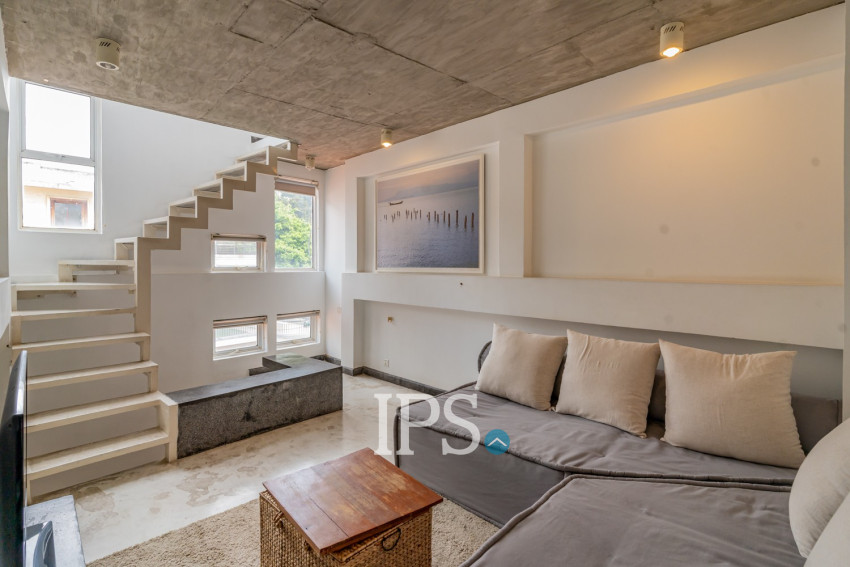 Triplex 1 Bedroom Serviced Apartment For Rent - Chey Chumneah, Phnom Penh