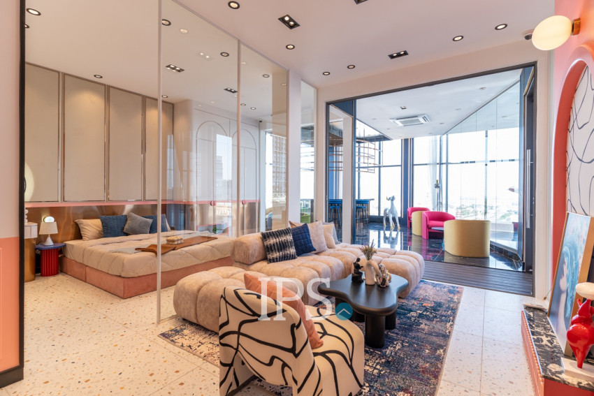 2 Bedroom Duplex Condo For Sale - Type DEFGHI Time Square 8 Condominium - Near Russian Market, Phnom Penh