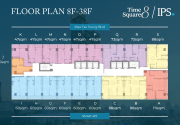 4 Bedroom Duplex Condo For Sale - Type ABC Time Square 8 Condominium - Near Russian Market, Phnom Penh thumbnail