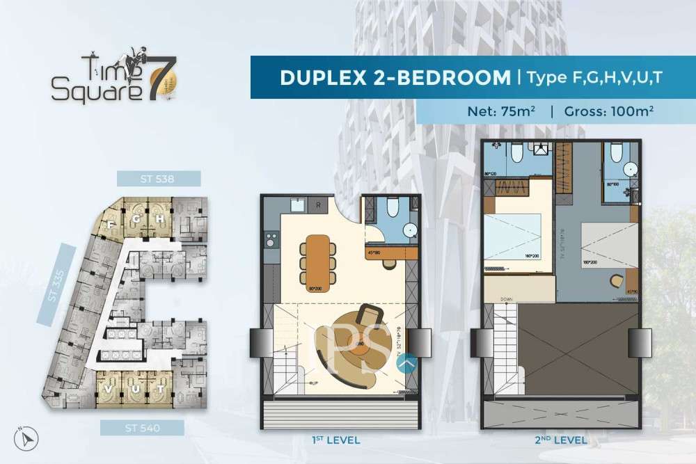 2 Bedroom Duplex Condo For Sale - Time Square 7 - Toul Kork, Phnom Penh - Image 10 2 Bedroom Duplex Condo For Sale - Time Square 7 - Toul Kork, Phnom Penh - Image 10