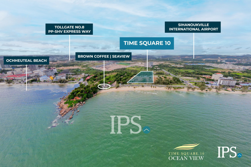1 Bedroom Condo for Sale  Ocean Gold Tower - Time Square 10, Otres Beach, Sihanoukville