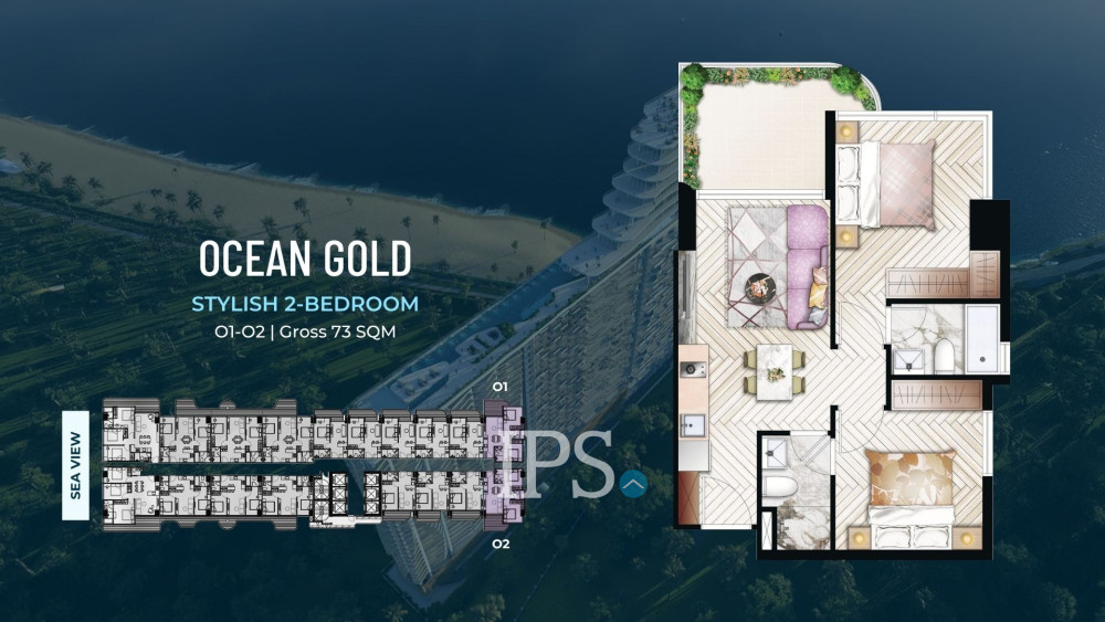 3 Bedroom Condo For Sale – Ocean Gold Tower - Time Square 10, Otres Beach, Sihanoukville - Image 10 3 Bedroom Condo For Sale – Ocean Gold Tower - Time Square 10, Otres Beach, Sihanoukville - Image 10