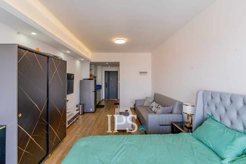 49 Sqm Studio Condo For Rent - Morgan Tower 2, Chroy Changvar, Phnom Penh