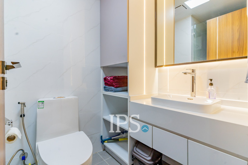 49 Sqm Studio Condo For Rent - Morgan Tower 2, Chroy Changvar, Phnom Penh