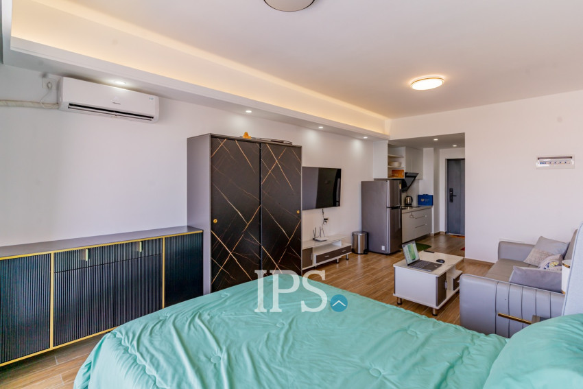 49 Sqm Studio Condo For Rent - Morgan Tower 2, Chroy Changvar, Phnom Penh