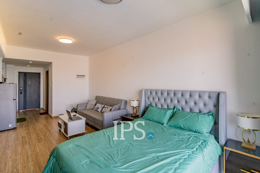 49 Sqm Studio Condo For Rent - Morgan Tower 2, Chroy Changvar, Phnom Penh