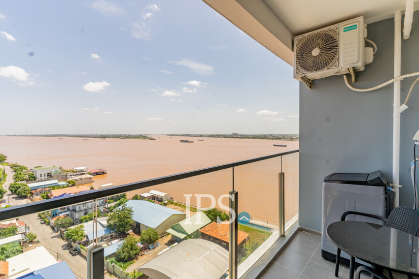 49 Sqm Studio Condo For Rent - Morgan Tower 2, Chroy Changvar, Phnom Penh