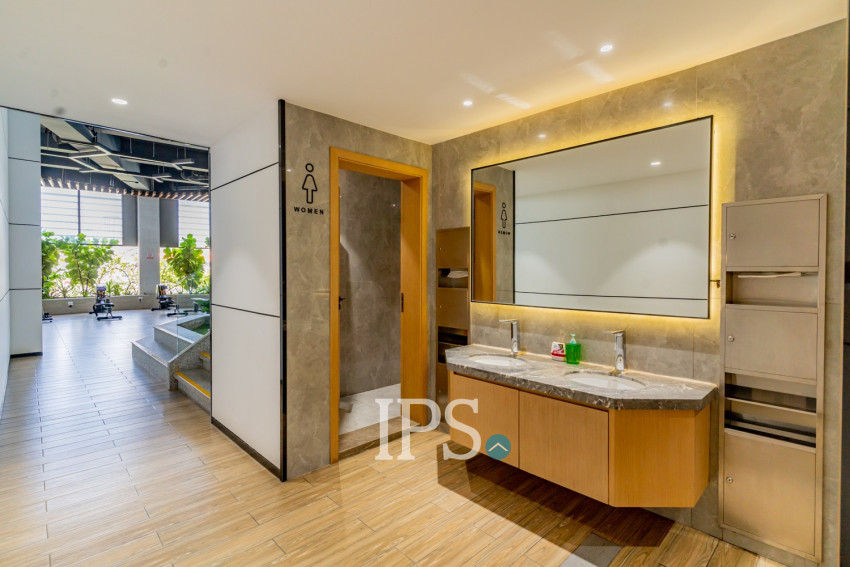 49 Sqm Studio Condo For Rent - Morgan Tower 2, Chroy Changvar, Phnom Penh