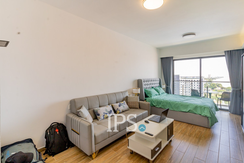 49 Sqm Studio Condo For Rent - Morgan Tower 2, Chroy Changvar, Phnom Penh