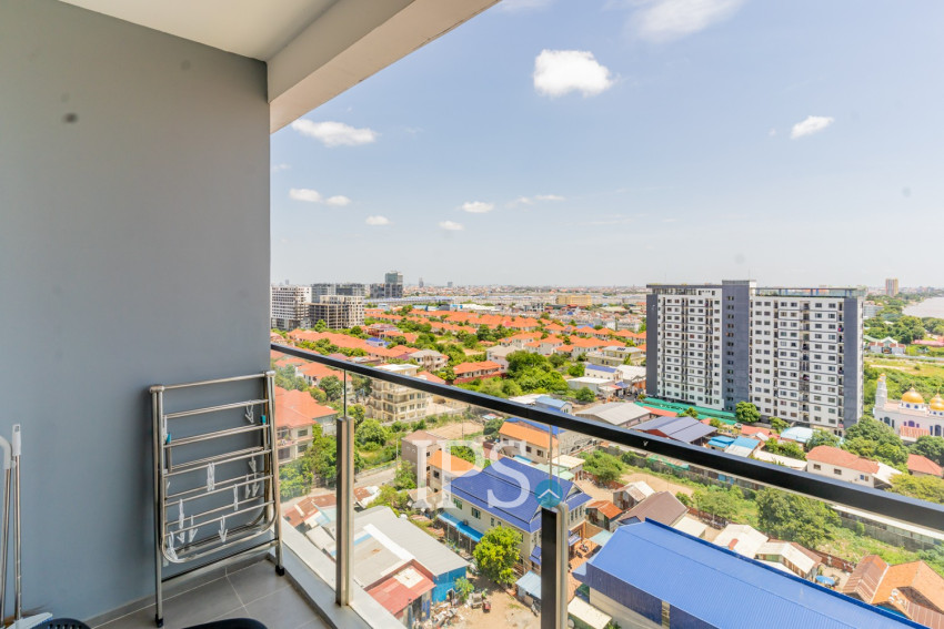 49 Sqm Studio Condo For Rent - Morgan Tower 2, Chroy Changvar, Phnom Penh