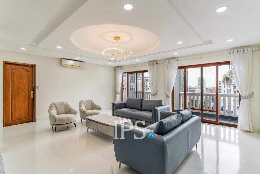 3 Bedroom Serviced Penthouse Apartment For Rent - BKK1, Phnom Penh