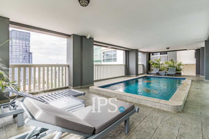 3 Bedroom Serviced Penthouse Apartment For Rent - BKK1, Phnom Penh